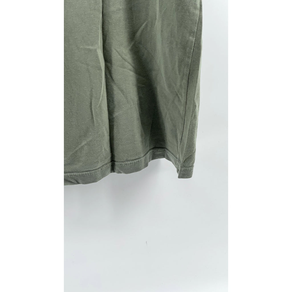 IMPURE Men's Olive Green Crewneck Short Sleeve Casual Cotton T-Shirt SZ L