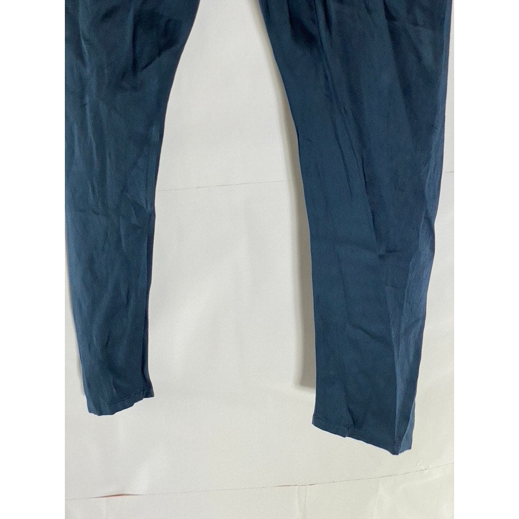 ALEXIS Women's Dark Blue Tie-Waist Wrap Front Pull-On Tapered-Leg Pant SZ XS