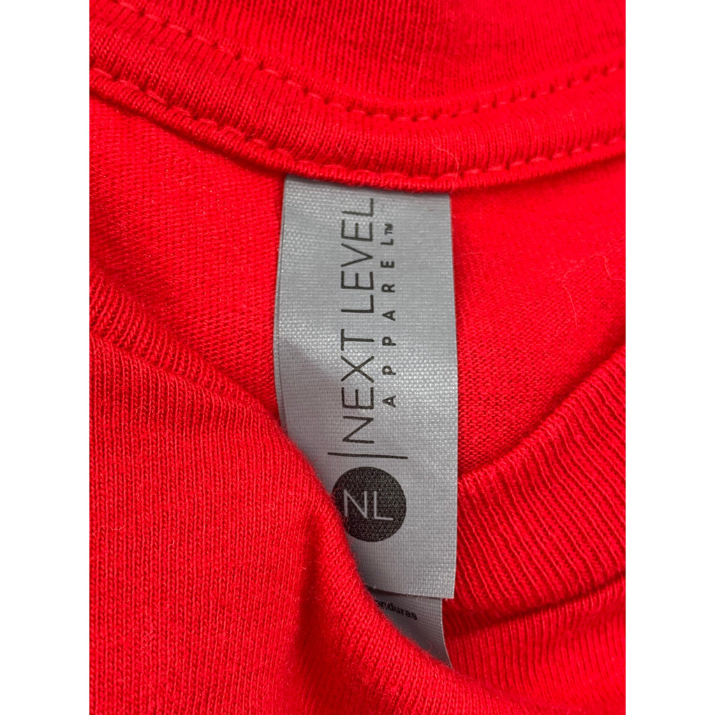 NEXT LEVEL APPARAEL Men's Red QuickTrip Treats Graphic Crewneck T-Shirt SZ XS