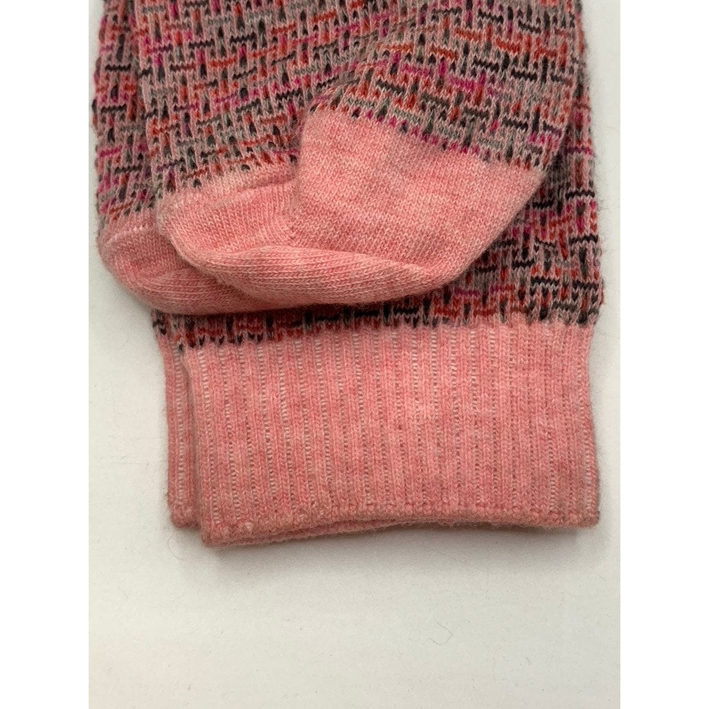 B.ELLA Women's Pink Knit Cotton-Blend Odette Knee Socks SZ OS