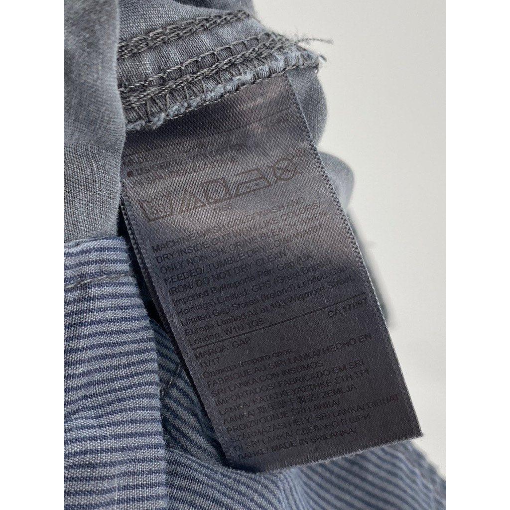 GAP Women's Charcoal Gray Floral Lace Regular-Fit Bermuda Girlfriend Shorts SZ 8