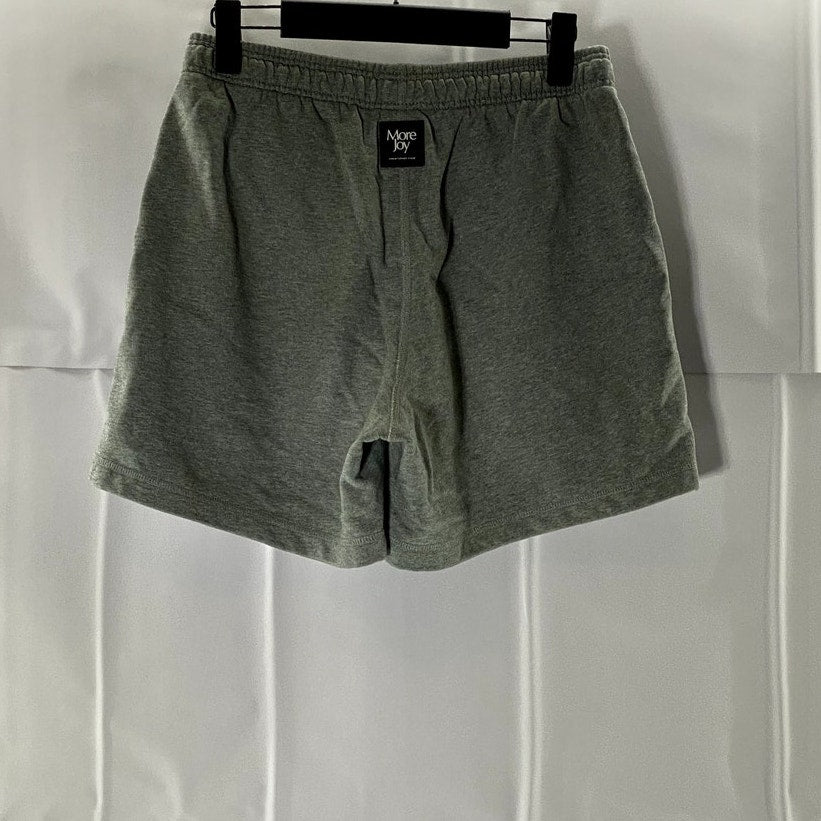 MORE JOY CHRISTOPHER KANE Women's Gray Embroidered Logo Sweat Shorts SZ XS