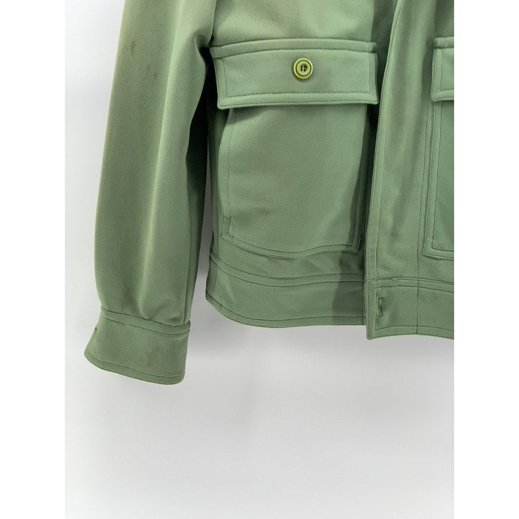 UNBRANDED Women's Green Utility ZIp-Up Jacket SZ S