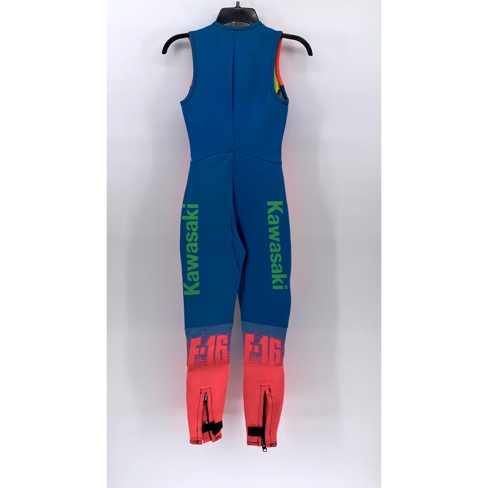 JET PILOT Women's Neon Pink-Blue F-16 Sleeveless Spring Jetski Wetsuit SZ 4