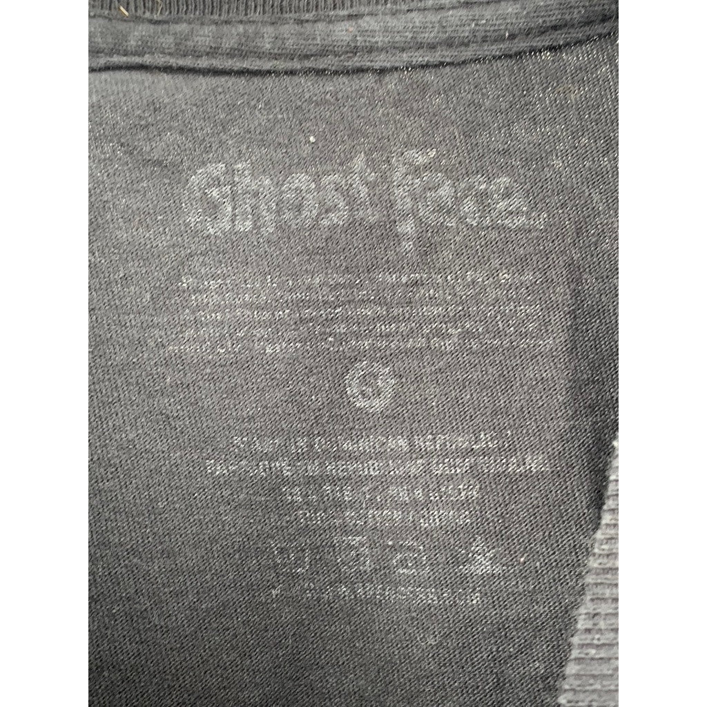 GHOST FACE Unisex Black Scary Movies & Chill Graphic Short Sleeve T-Shirt SZ S