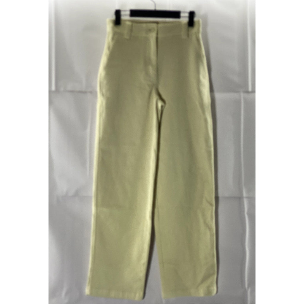 SUNDAY BEST Women's Beige Straight-Leg Denim Jeans SZ 2