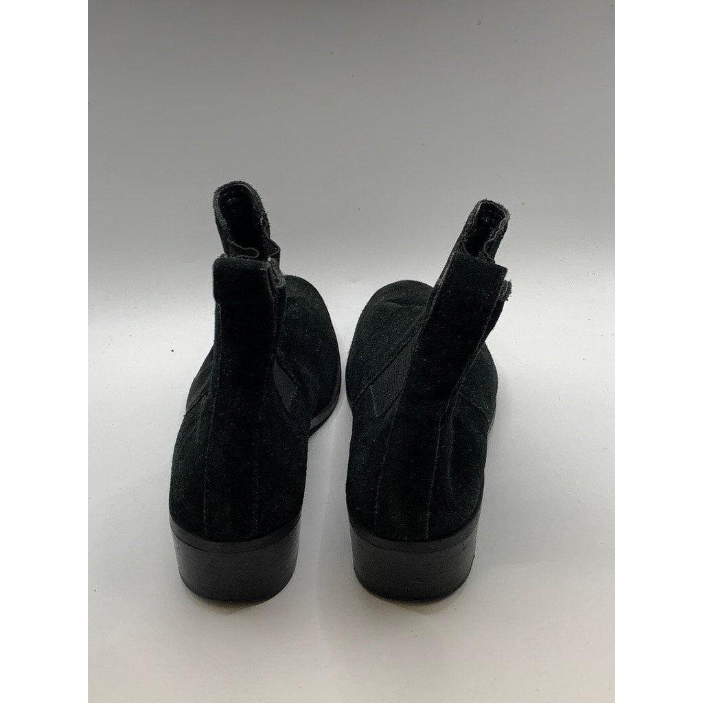STEVE MADDEN Women's Black Suede Dover Ankle Boots SZ 6.5
