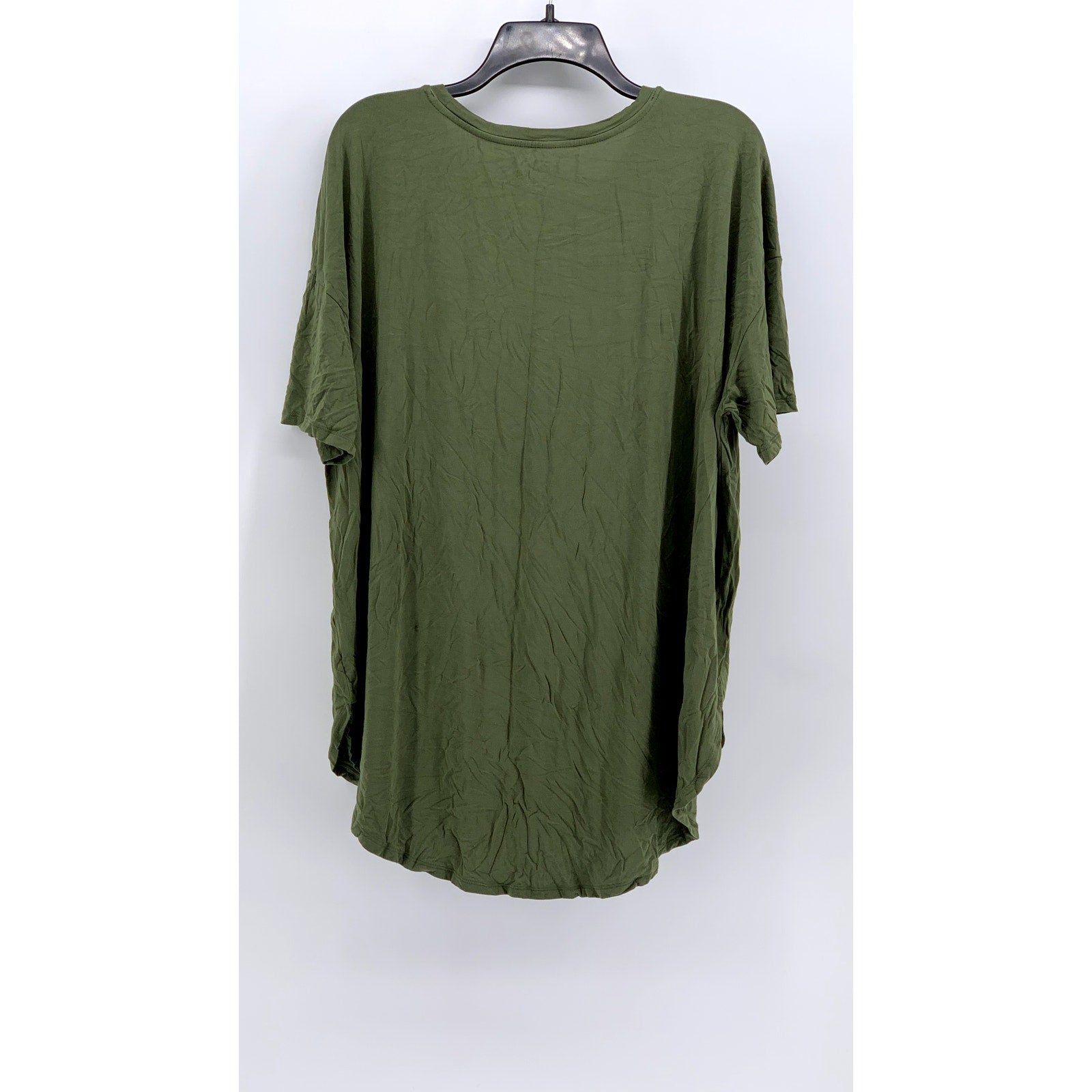 TIME & TRU Women's Olive Green Crewneck Casual Top SZ 2XL