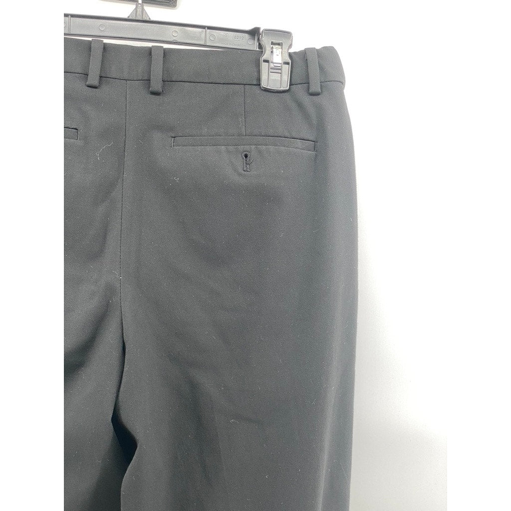 GIORDANO Women's Black Pleated Wide-Leg Relaxed-Fit Pants SZ 32