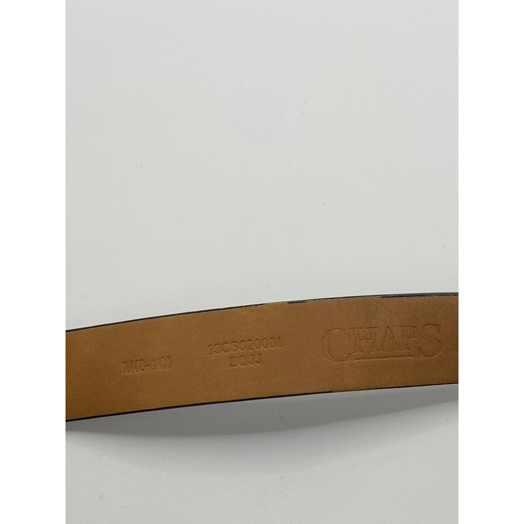 CHAPS Boy's Black Faux-Leather Single-Prong Belt SZ M(8-10)