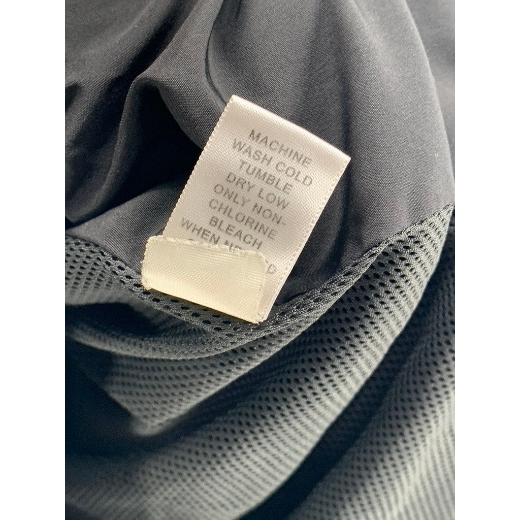 BANANA REPUBLIC Men's Black Full-Zip Windbreaker Jacket SZ L