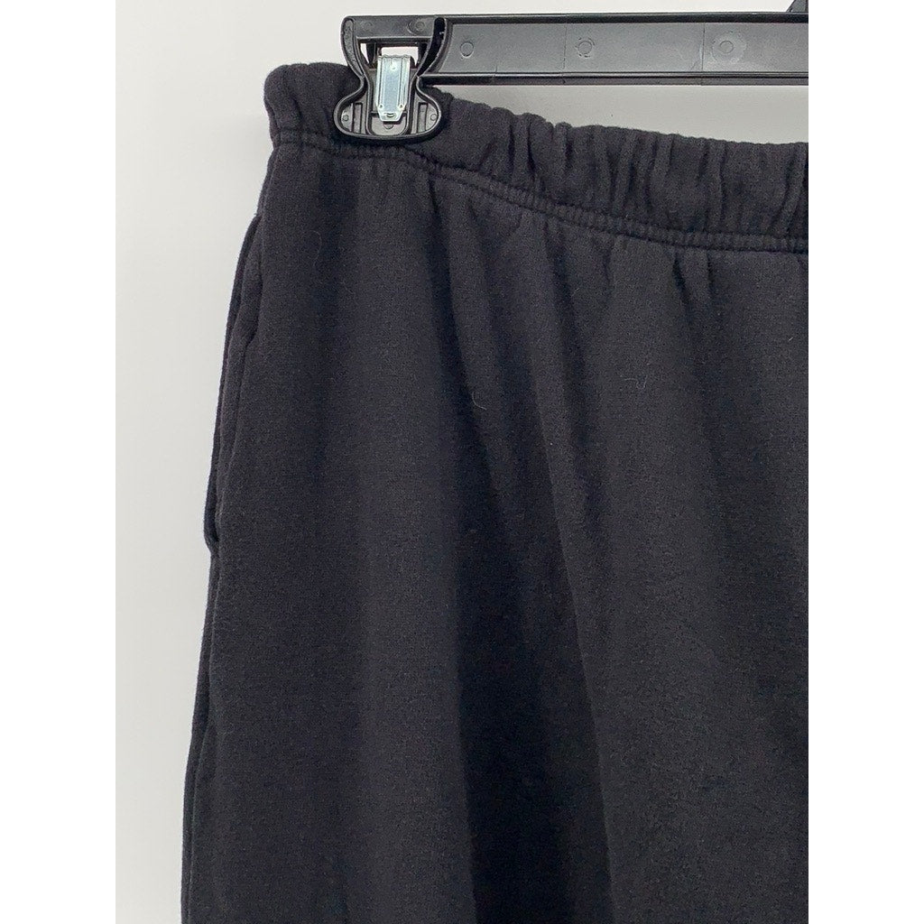 OLD NAVY Women's Black Solid Straight-Leg Sweatpants SZ L