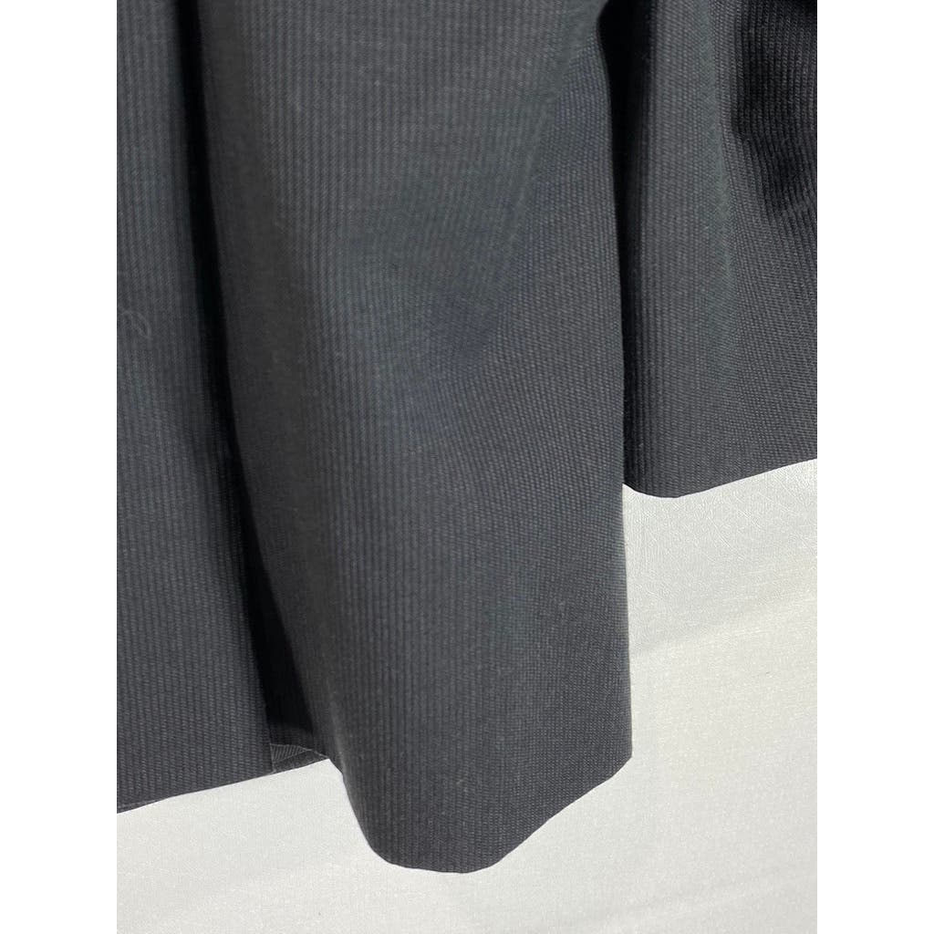 PRONTO UOMO Men's Black Two-Button Modern-fit Suit SZ 50R/45X30