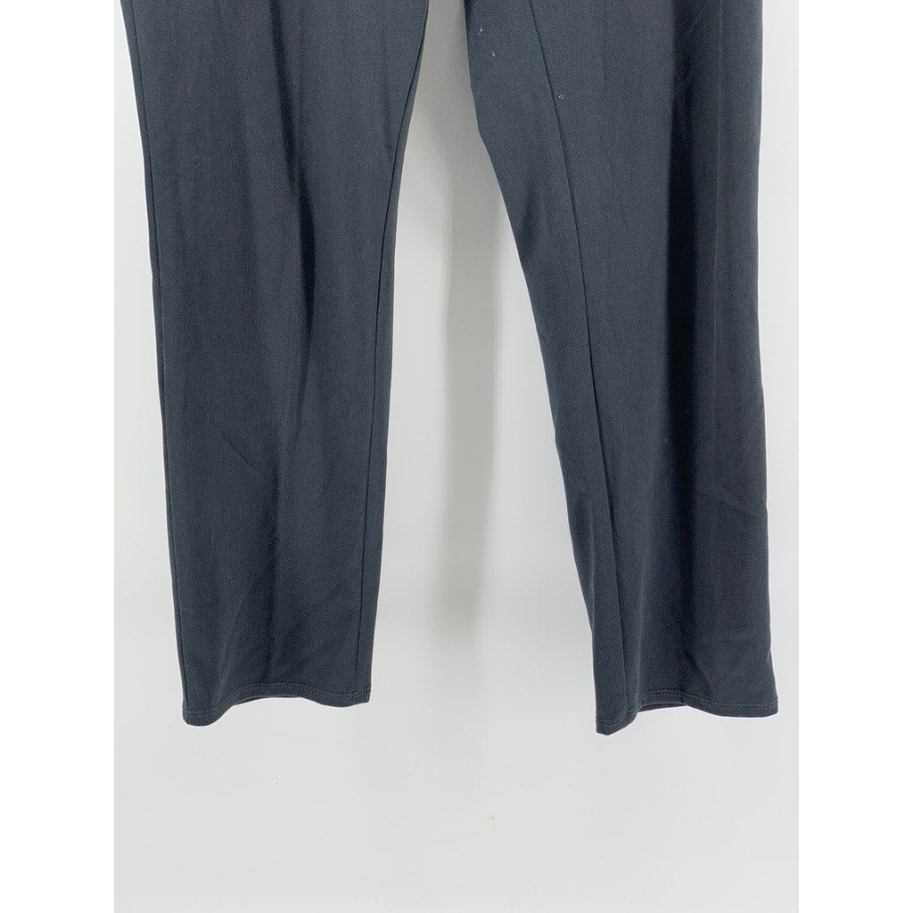 FADED GLORY Women's Plus Charcoal Solid Ankle Pants SZ 2X