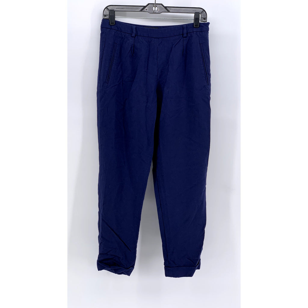 A.P.C RUE MADAME PARIS Women's Navy Straight-Leg Pants SZ 38(USM)