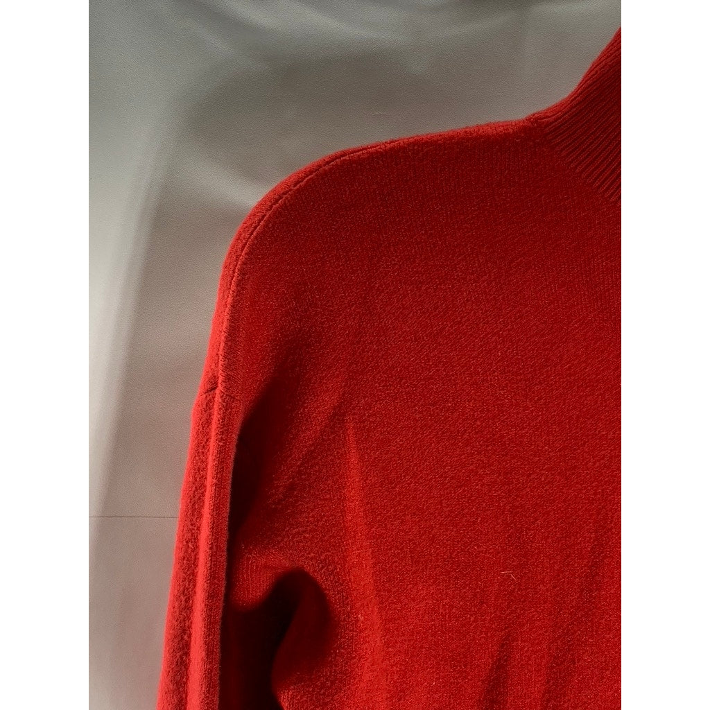 PRIMARK CARES Women's Red Knit Turtleneck Long Sleeve Sweater SZ S