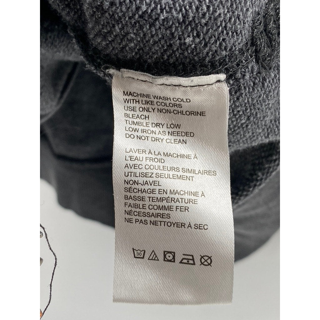 BDG URBAN OUTFITTERS Men's Charcoal Gray Zip-Up Long Sleeve Hooded Sweater SZ XL