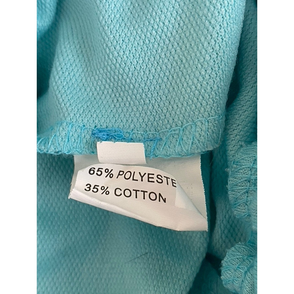 UNBRANDED Women's Light Blue Drawstring Casual Pull-On Shorts SZ S