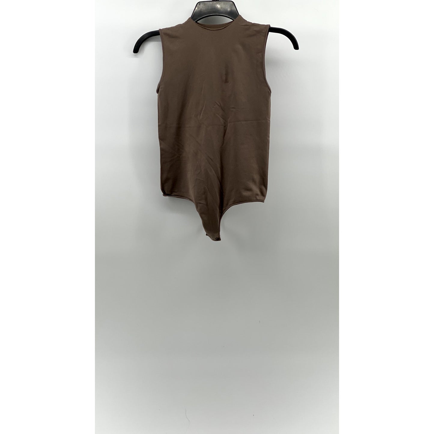 SKIMS Women's Beige High-Neck Sleeveless Seamless Thong Bodysuit SZ S