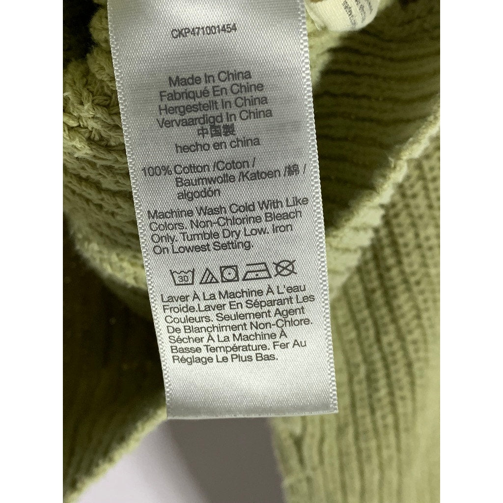 MADEWELL Women's Green Textural-Knit Crewneck Long Sleeve Sweater SZ M