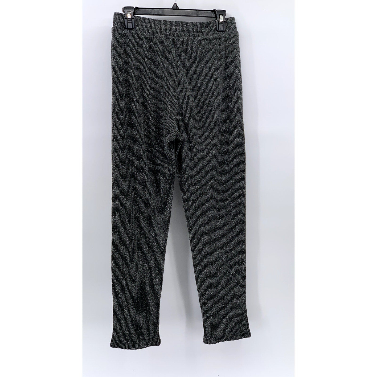 UNBRANDED Women's Charcoal Gray Ribbed Sweatpants SZ S