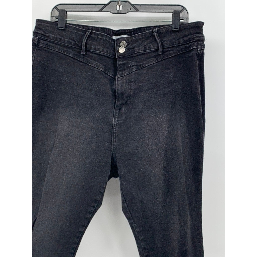 FOREVER 21 Women's Black Solid Skinny-Leg Denim Jeans SZ 16