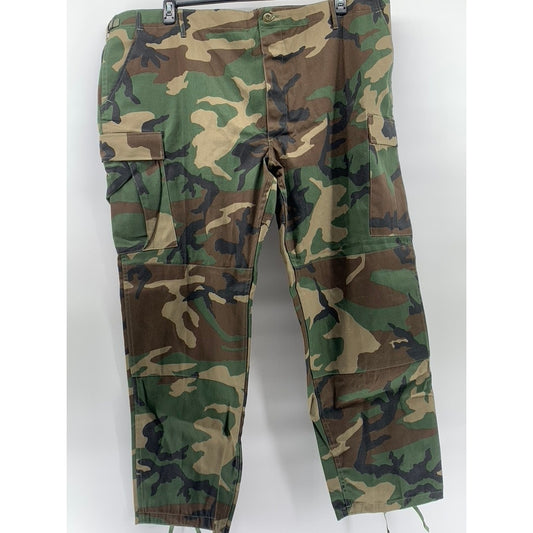 PROPPER Men's Green Camo Combat Drawstring Hem Cargo Trousers SZ 3XL