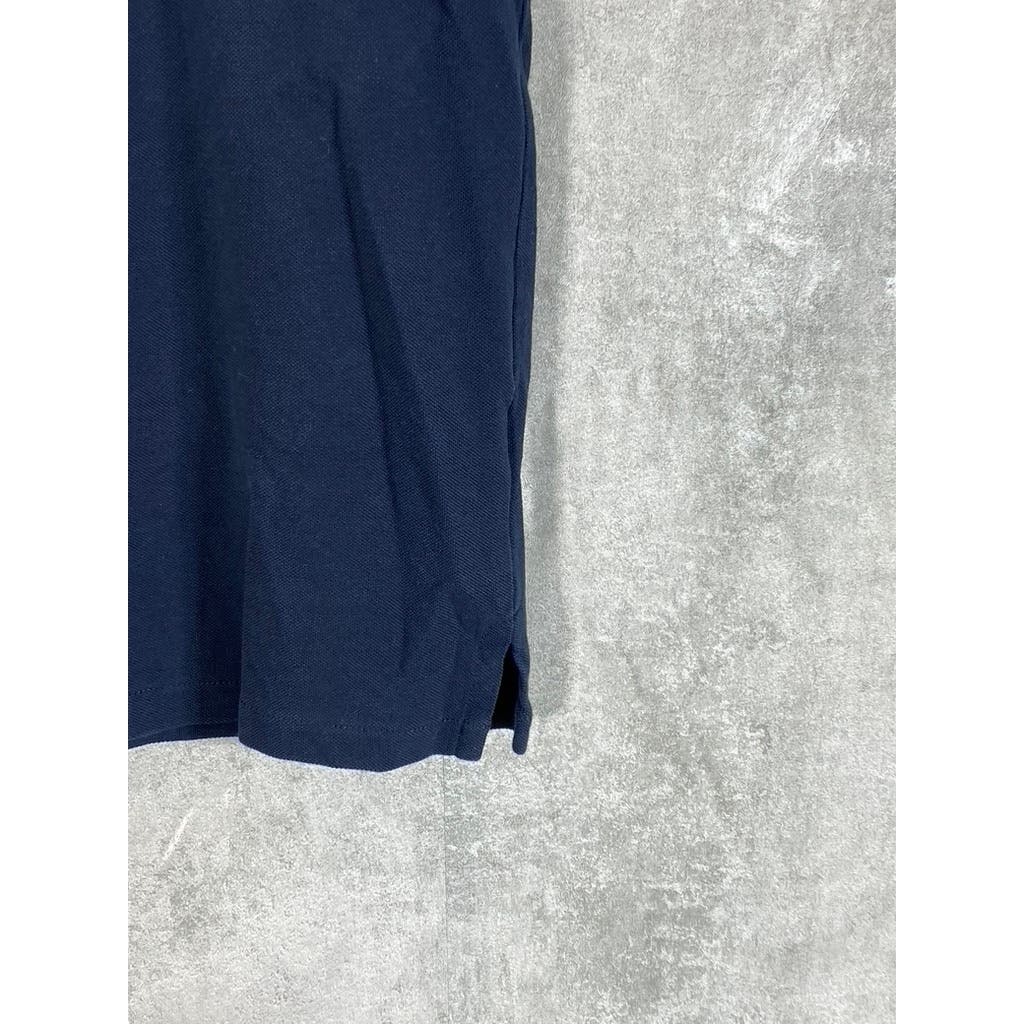 BONOBOS Men's Navy Superfine Slim-Fit Pique Short Sleeve Polo Shirt SZ M