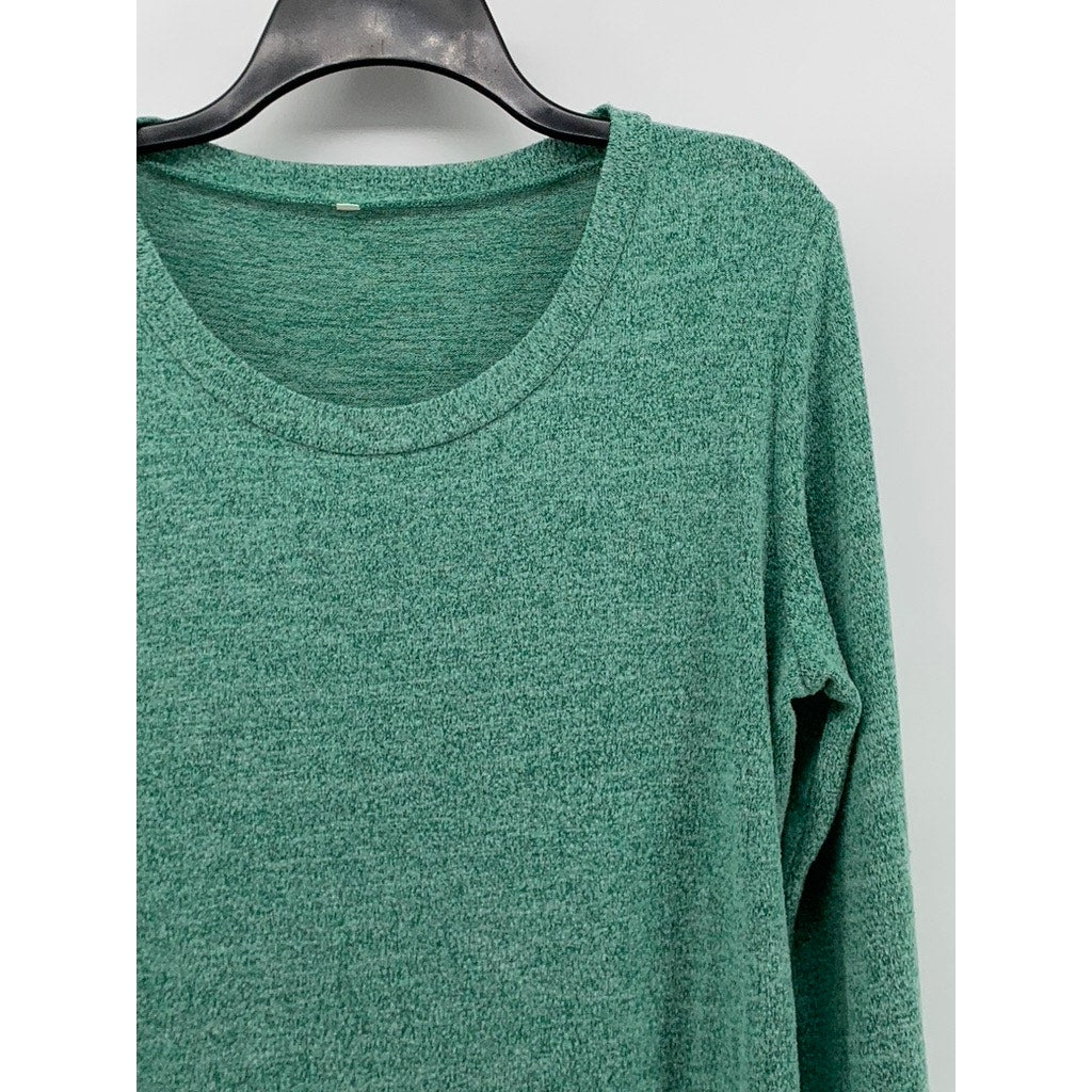 UNBRANDED Men's Green Printed Long Sleeve Shirt SZ L