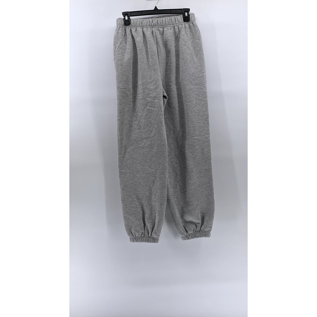UNBRANDED Women's Light Gray Fleece Pull-On Casual Sweatpants SZ S
