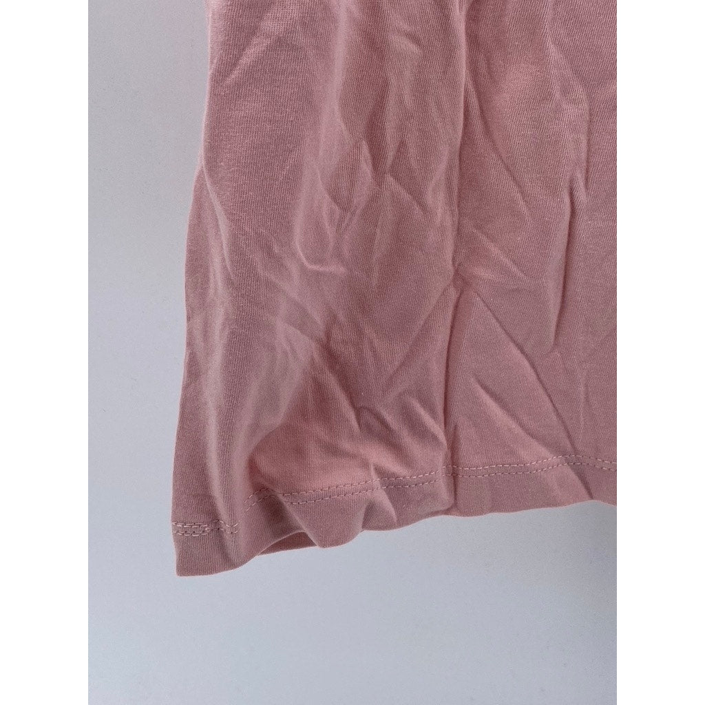 ASOS Men's Light Pink Organic Cotton Short Sleeve Polo Shirt SZ S