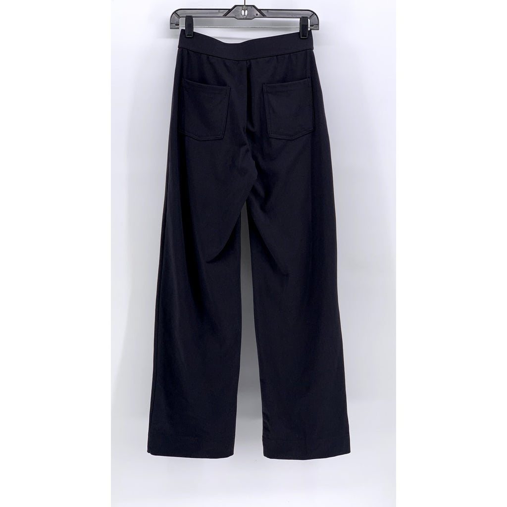 HALARA Women's Tall Black Button-Front High-Rise Pants SZ S