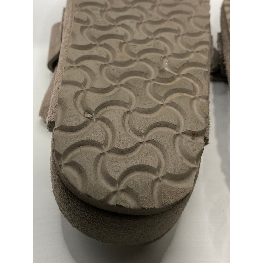 BIRKENSTOCK Women's Brown Kyoto Open-Toe Slide Sandals SZ 7