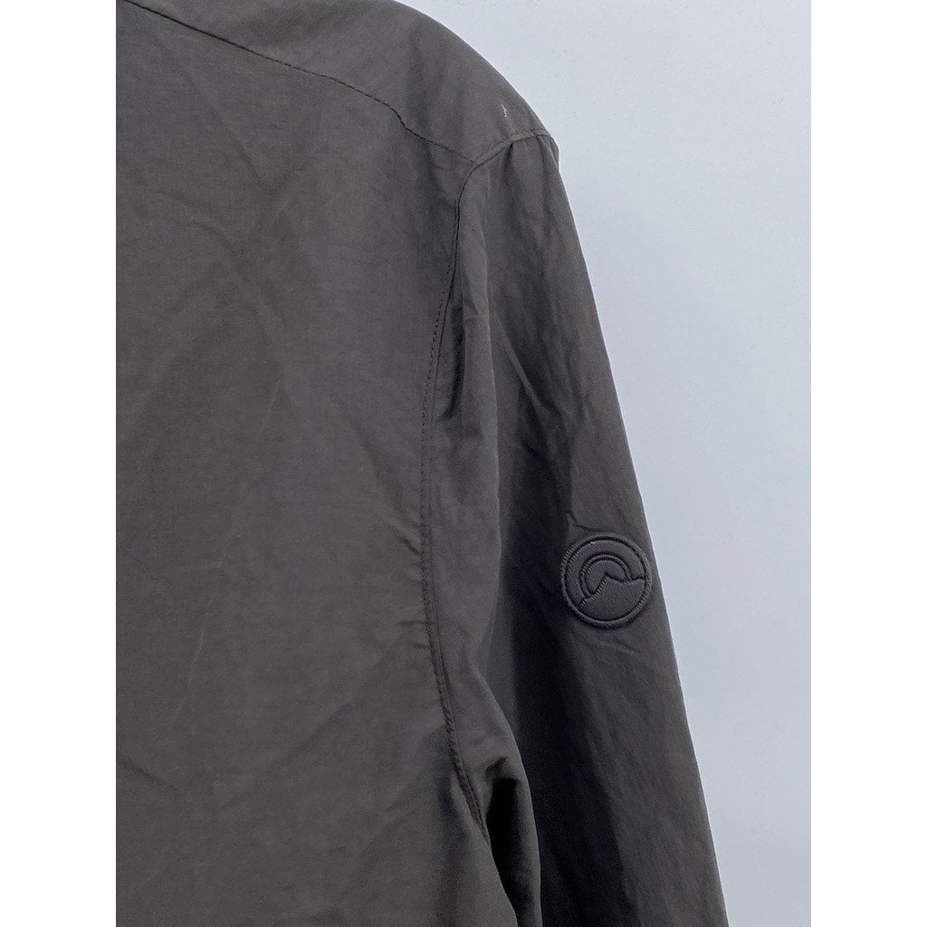 ZARA Men's Gray Zip-Up Stand Collar Bomber Jacket SZ M