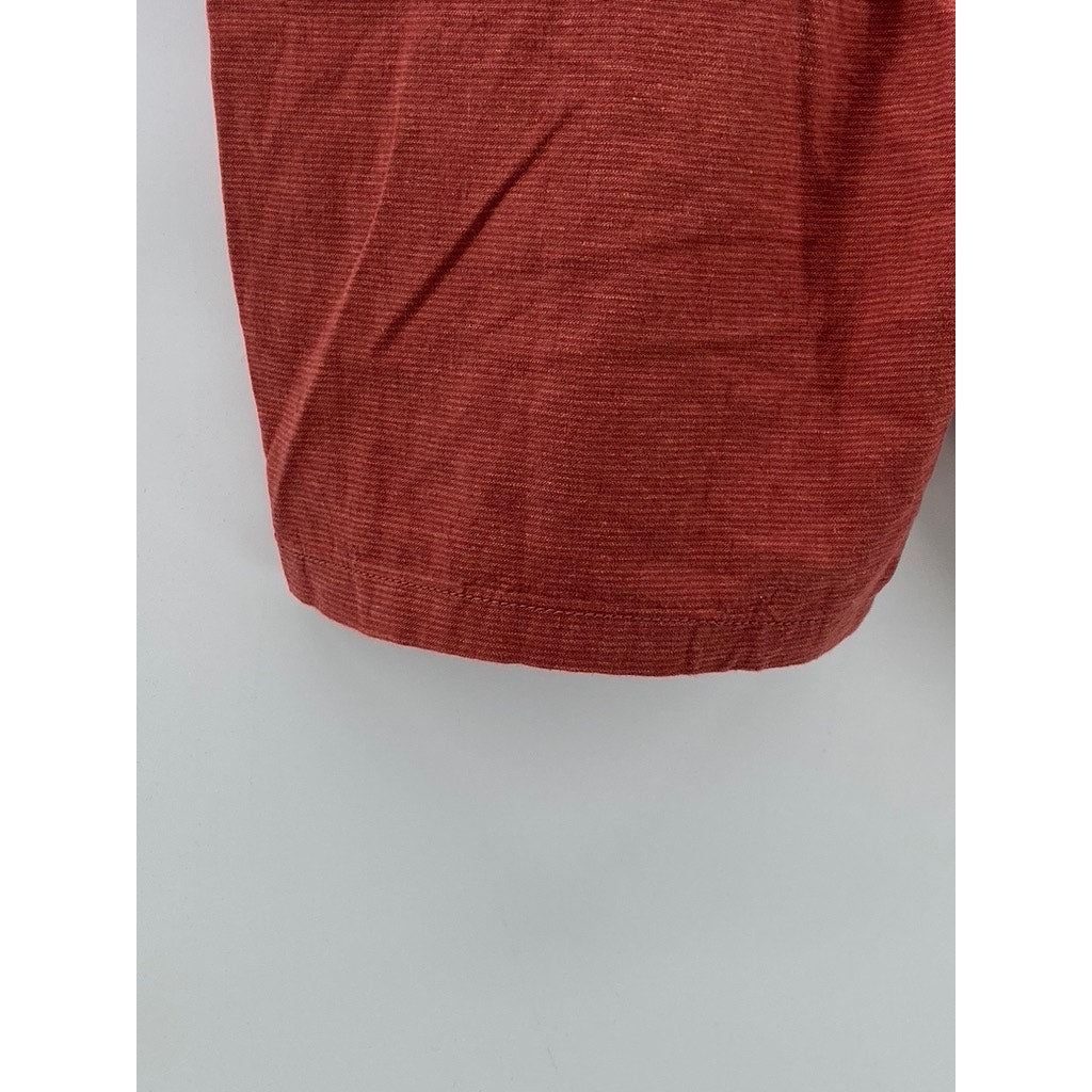 OLD NAVY Men's Amberglow Red 8" Rotation Linen-Blend Chino Shorts SZ 34