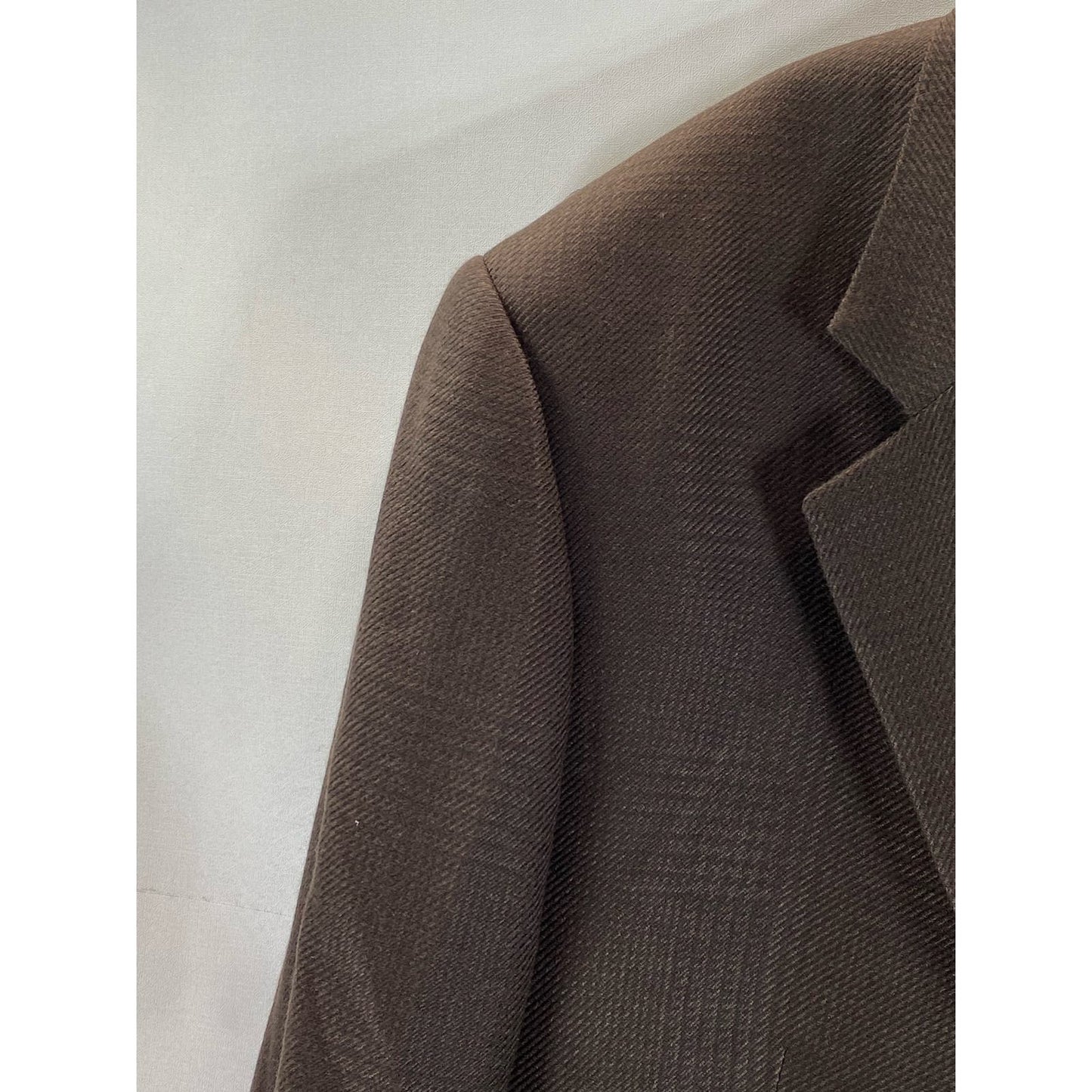 SAKS FIFTH AVENUE ARMANI COLLEZIONI Men's Brown Two-Button Blazer SZ 46L