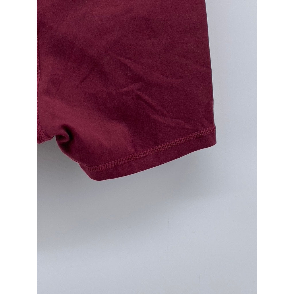 TYR Women's Burgundy Base Kinetic High-Rise 2" Short SZ S