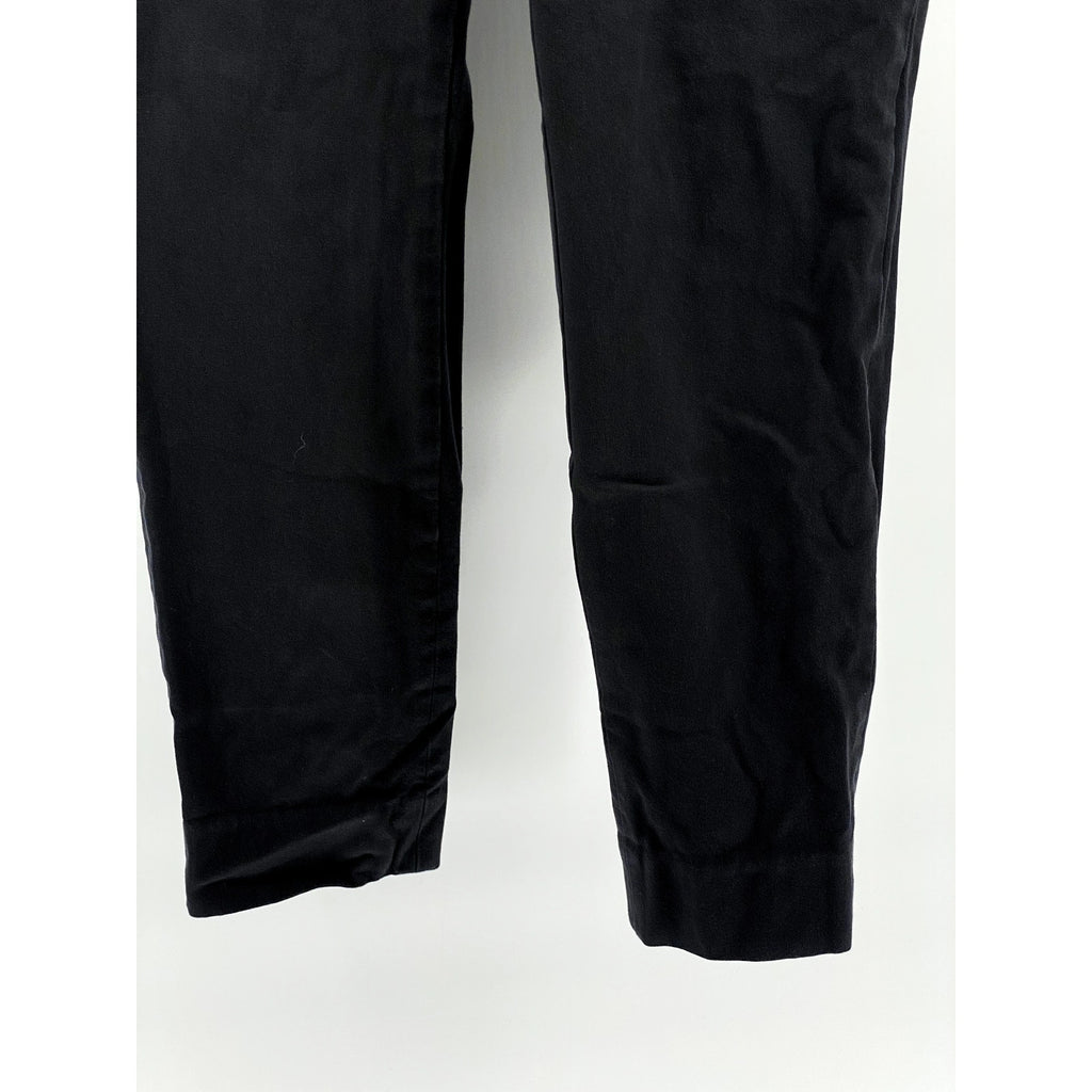 EVERLANE Women's Black Pocketless Slim-Leg Regular-Fit Ankle Pant SZ 4