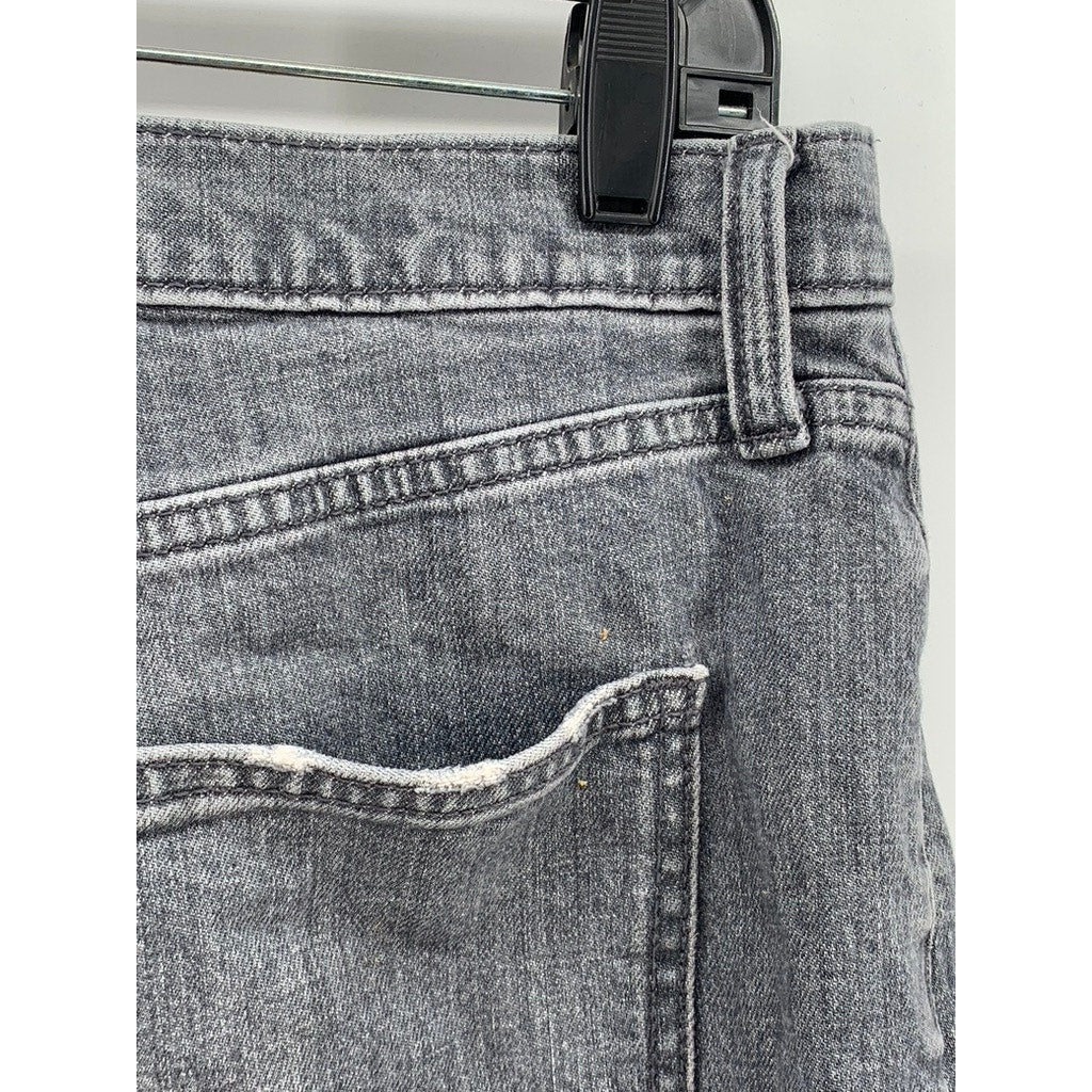 UNIVERSAL THREAD Women's Gray Vintage Straight Distressed Jeans SZ 12 / 31R