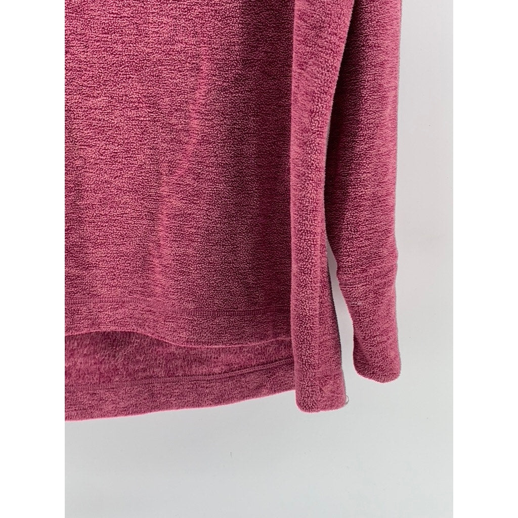 DSG Women's Red Cowl-Neck Fleece Pullover Sweater SZ 2XL
