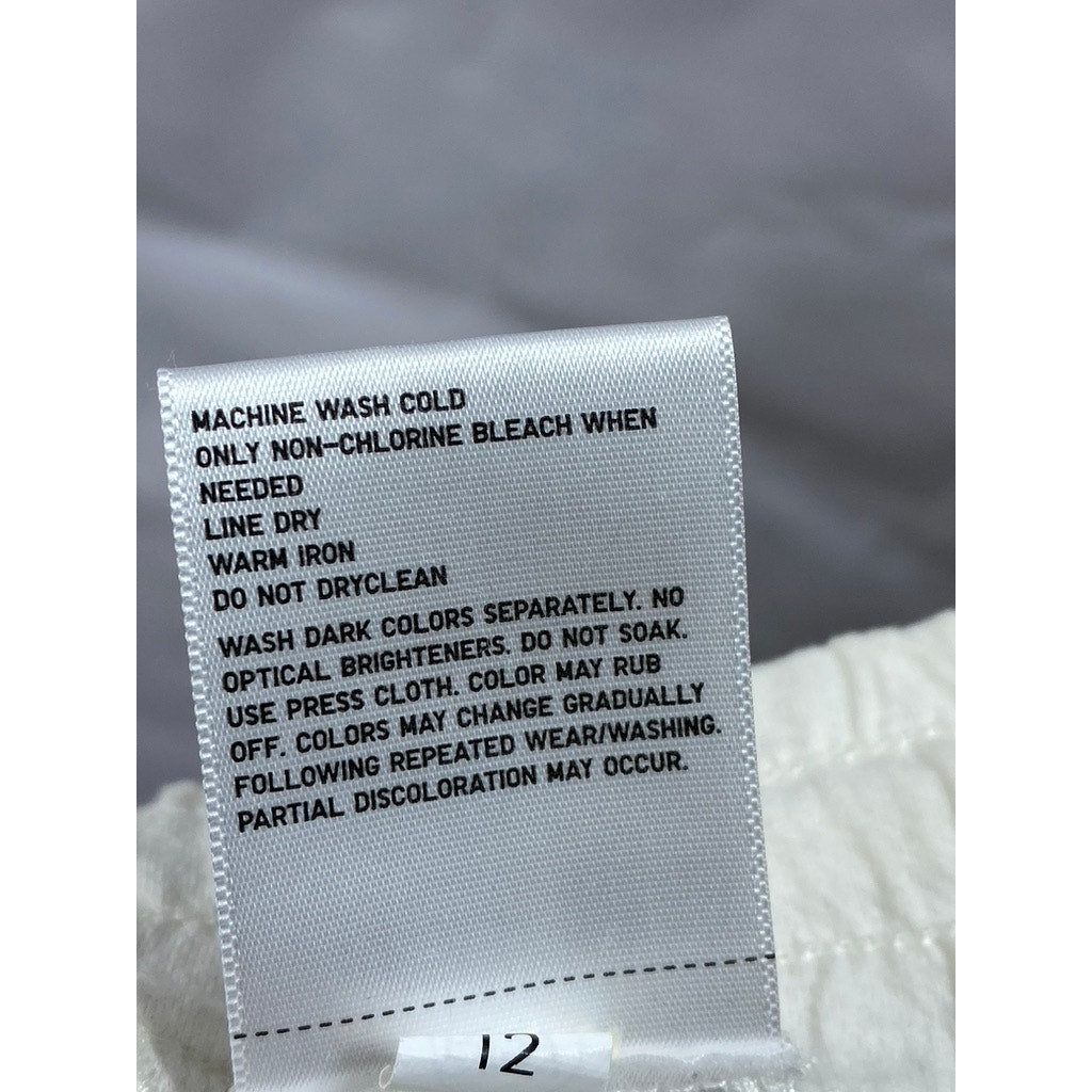 UNIQLO Men's Cream Drawstring Waist Casual Cotton Pull-On Shorts SZ M