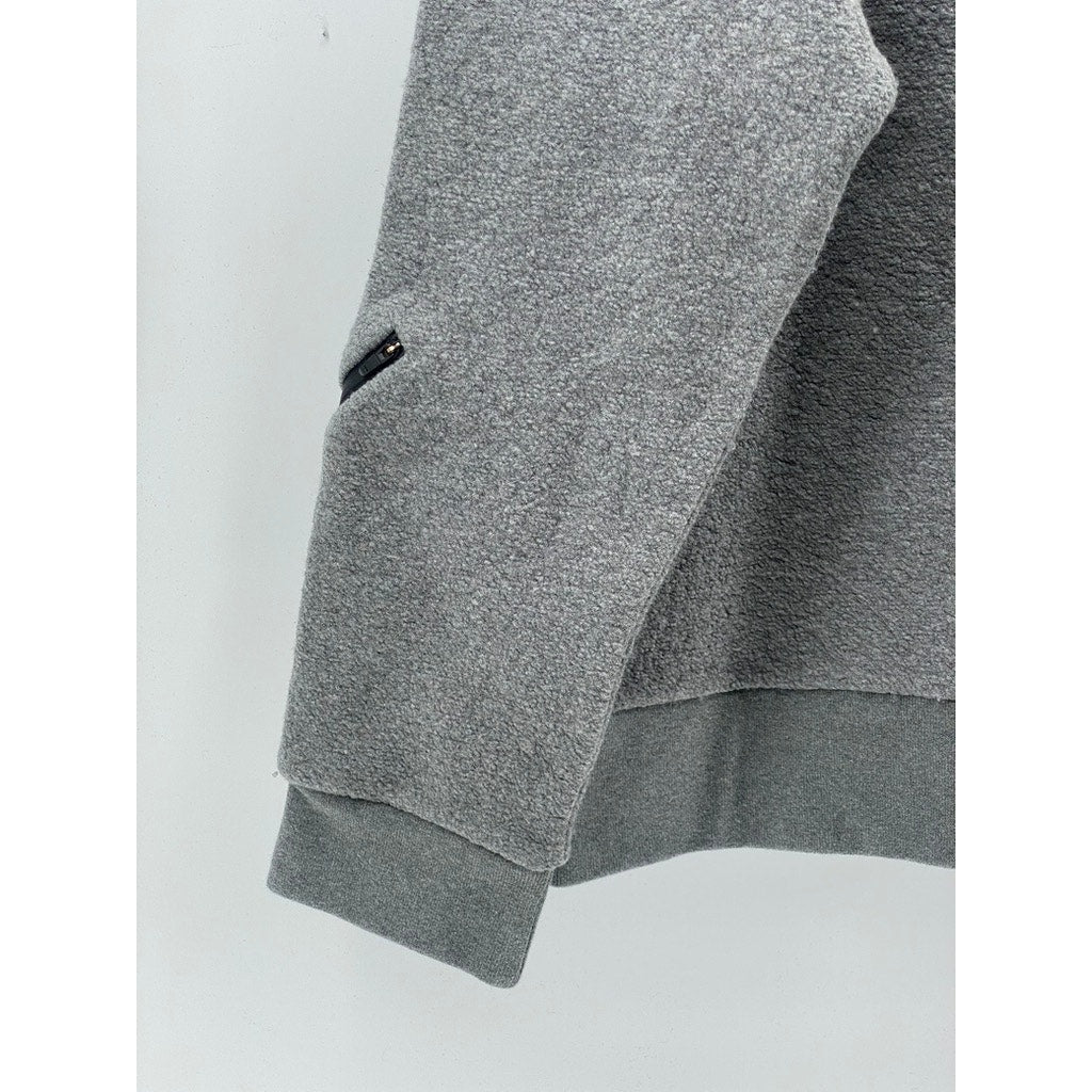 UNDER ARMOUR Men's Gray Fitted Crewneck Long Sleeve Sweatshirt SZ XL