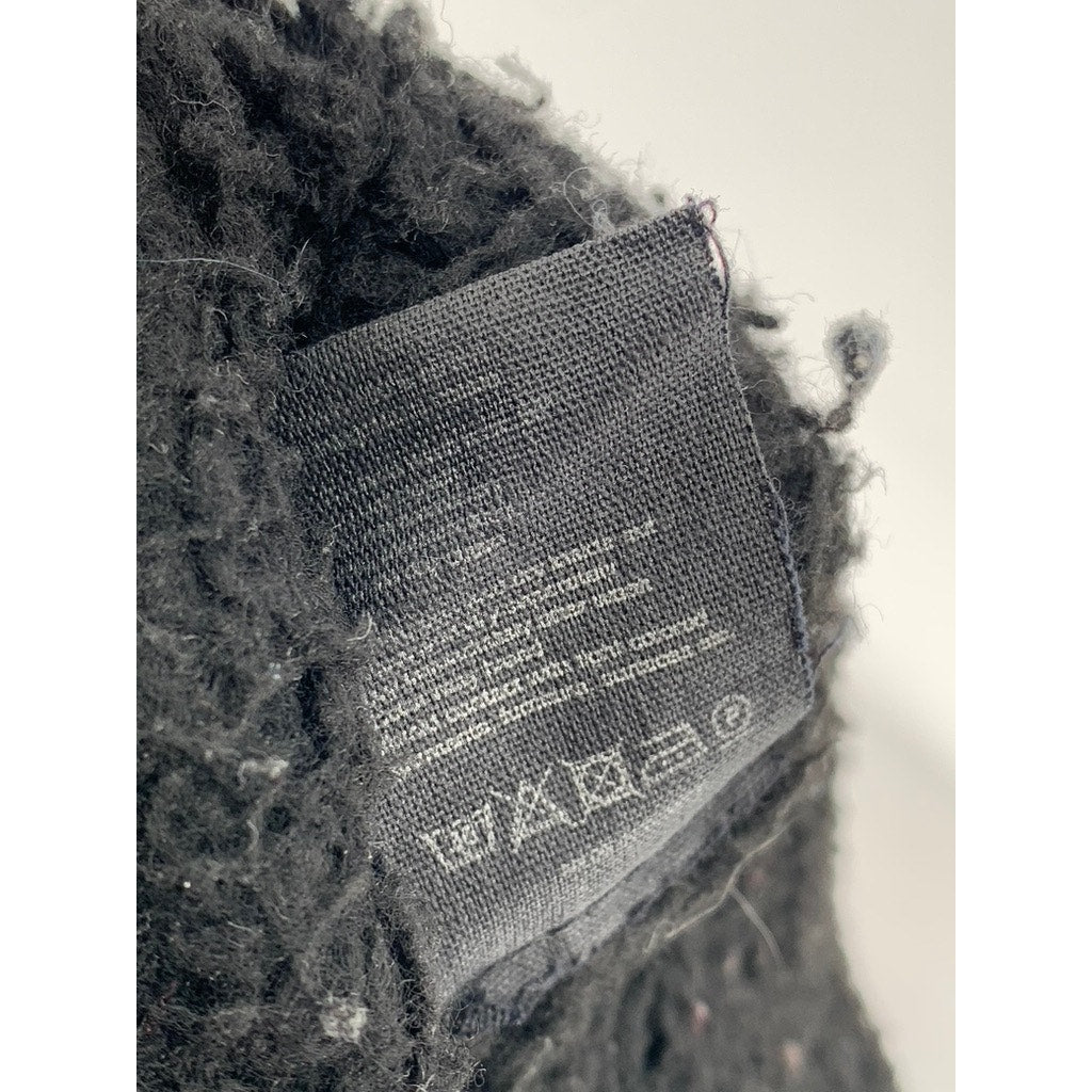 WOOD WOOD Men's Black Denim Button-Up Sherpa Lined Four Pocket Jacket SZ 40