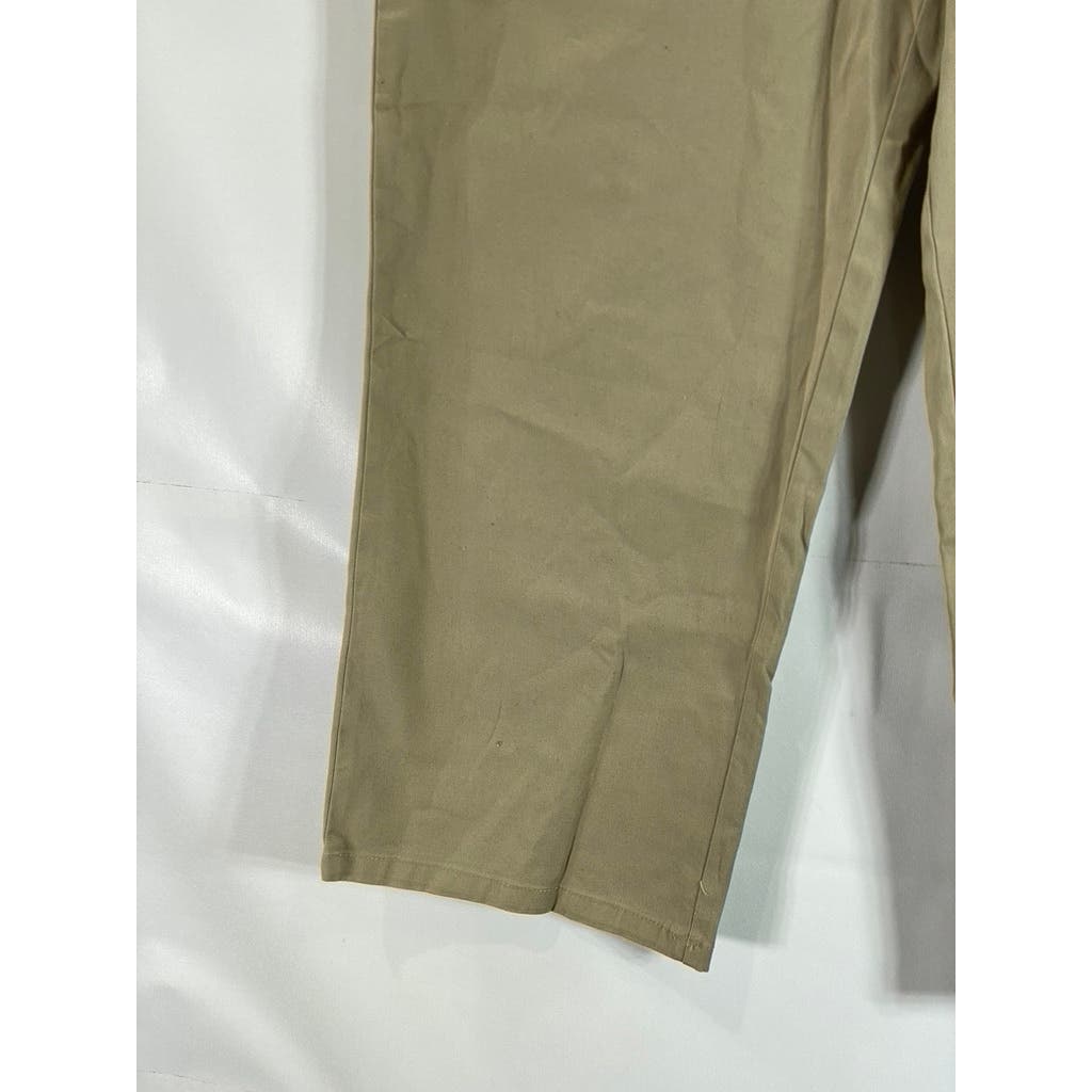 ASOS DESIGN Men's Tan Straight-Leg Pants SZ 34X30
