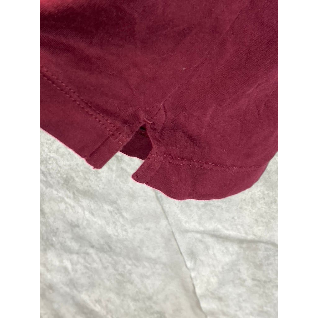 BANANA REPUBLIC Men's Tall California Burgundy Slim-Fit Dress Polo SZ M/T