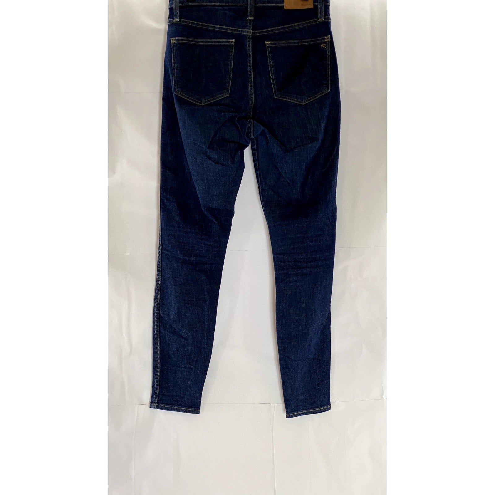 MADEWELL Women's Dark Navy 10" High-Rise Skinny Denim Five-Pocket Jean SZ 28