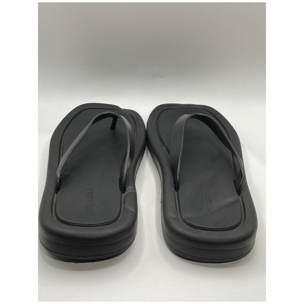 JEFFREY CAMPBELL Women's Black Darcie Platform Flip-Flop Sandals SZ 8