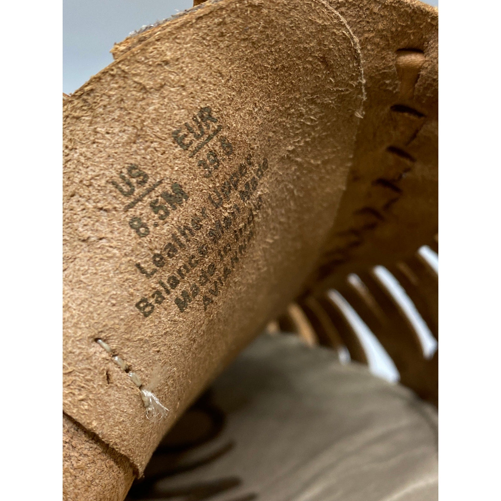 SAM EDELMAN Women's Brown Leather Avianna Lace-Up Huarche Flats SZ 8.5