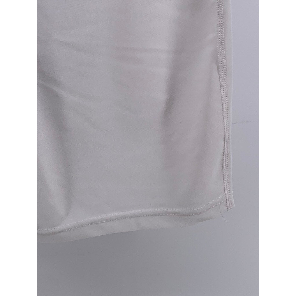 SHEIN Women's White Solid Pull-On High-Rise Active Biker Shorts SZ M