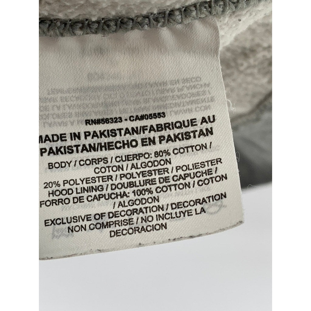 NIKE Men's Vintage Light Gray Active Swoosh Logo Pullover Hoodie SZ M